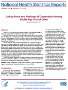 Living Alone and Feelings of Depression Among Adults Age 18 and Older