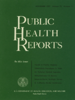 Public Health Reports  v 72  no 11  cover