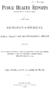 Public Health Reports  Vol XVII part II nos 27 to 52  cover