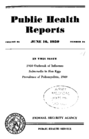 Public Health Reports  v65 no 24  cover