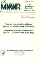Morbidity and Mortality Weekly Report MMWR CDC Surveillance Summaries November 27 1992  Vol 41  No SS7