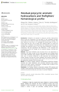 Residual Polycyclic Aromatic Hydrocarbons and Firefighters Hematological Profile