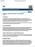 Laborer Electrocuted in Tennessee FACE 8713