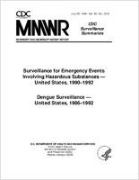 Morbidity and Mortality Weekly Report MMWR CDC Surveillance Summaries July 1994  Vol 43  No SS2
