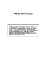 NOIRS 2008 Abstracts