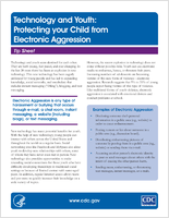 Technology and youth  protecting your child from electronic aggression  tip sheet