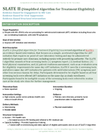 SLATE II Simplified Algorithm for Treatment Eligibility