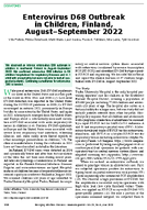 Enterovirus D68 Outbreak in Children Finland AugustSeptember 2022
