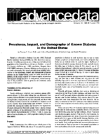 Prevalence Impact and Demography of Known Diabetes in the United States