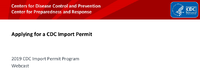 2019 Applying for a CDC Import Permit Presentation