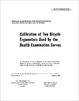 Calibration of Two Bicycle Ergometers Used by the Health Examination Survey