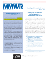 MMWR Morbidity and Mortality Weekly Report Vol 62 No 16 April 26 2013