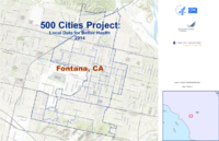 500 Cities Project Local Data for Better Health 2014 Fontana CA
