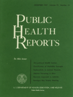 Public Health Reports  v 72  no 12  cover