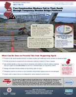FACE Facts Two Construction Workers Fall to Their Death Through Temporary Wooden Bridge Platforms