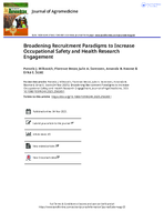Broadening Recruitment Paradigms to Increase Occupational Safety and Health Research Engagement