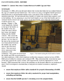 Laborer Dies when Crushed Between Forklift Cage and Mast