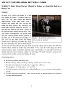 Dairy Farm Worker Mauled by Either a 2YearOld Bull or a Dairy Cow