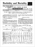 Morbidity and Mortality Weekly Report For release May 29 1959 Vol 8 No 20