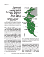 Survey of Infections Transmissible Between Baboons and Humans Cape Town South Africa
