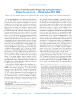 Naloxone Administration Frequency During Emergency Medical Service Events  United States 20122016