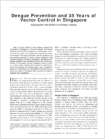 Dengue Prevention and 35 Years of Vector Control in Singapore