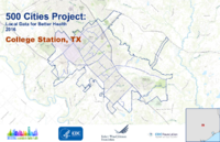 500 Cities Project Local Data for Better Health 2016 College Station TX