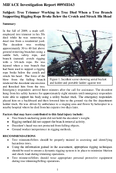Tree Trimmer Working in Tree Died When a Tree Branch Supporting Rigging Rope Broke Below the Crotch and Struck His Head