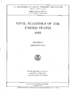 Vital Statistics of the United States 1955 Volume II