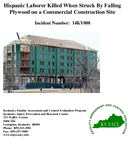 Hispanic Laborer Killed When Struck By Falling Plywood on a Commercial Construction Site