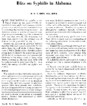 Blitz on syphilis in Alabama