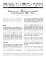 Depression as a Major Component of Public Health for Older Adults