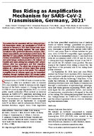 Bus Riding as Amplification Mechanism for SARSCoV2 Transmission Germany 20211
