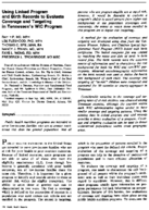 Using linked program and birth records to evaluate coverage and targeting in Tennessees WIC program