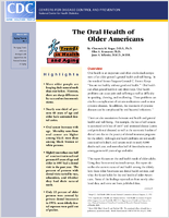 The Oral Health of Older Americans Aging Trends No 3