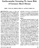 Cardiovascular screening to assess risk of coronary heart disease
