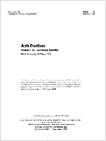 Acute conditions incidence and associated disability United States July 1977June 1978