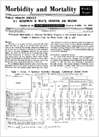 Morbidity and Mortality Weekly Report Vol 6 No 27 for Release July 12 1957