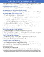 EVALI Discharge Readiness Checklist