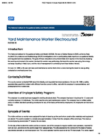 Yard Maintenance Worker Electrocuted FACE 8826