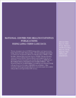 National Center for Health Statistics Publications Using LongTerm Care Data