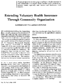 Extending voluntary health insurance through community organization