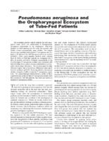 Pseudomonas aeruginosa and the Oropharyngeal Ecosystem of TubeFed Patients