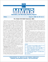MMWR Morbidity and Mortality Weekly Report Vol 55 No 31 August 11 2006