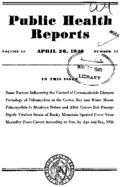 Public Health Reports  v 55 no 17  cover