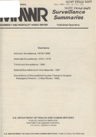Morbidity and Mortality Weekly Report MMWR CDC Surveillance Summaries May 1983  Vol 32  No 2SS