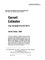 Current Estimates from the Health Interview Survey United States 1968
