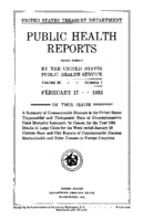 Public Health Reports  v 48 no 7  cover