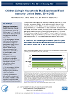Children Living in Households That Experienced Food Insecurity United States 20192020