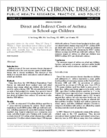 Direct and Indirect Costs of Asthma in Schoolage Children